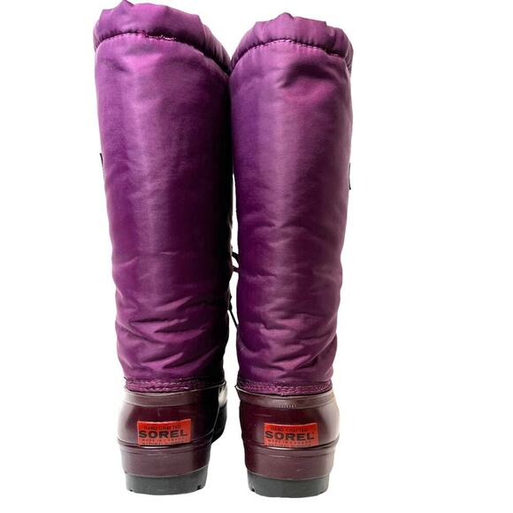 SOREL Insulated Snow Winter Boots in Purple Women's Size 6 - Picture 6 of 12